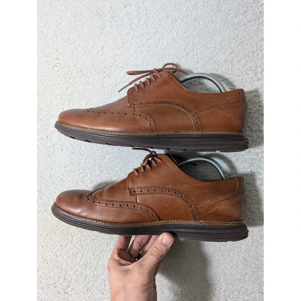 Cole Haan OriginalGrand Oxfords Mens 9.5‎ Brown Leather Wingtip C26472